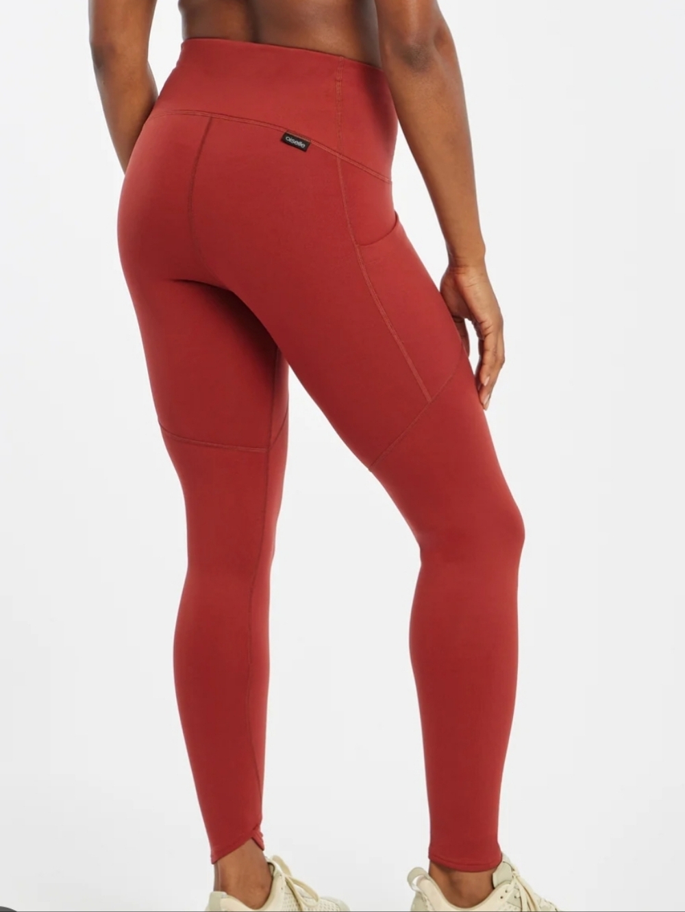 Oiselle High-Rise Pocket Legging - Orange